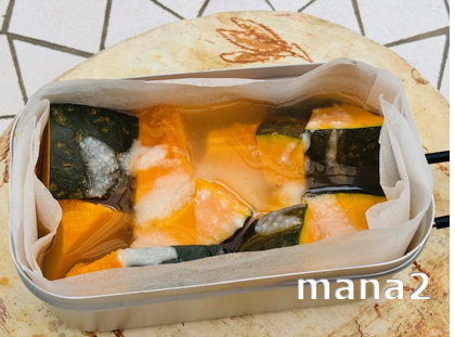 カボチャ煮着火前