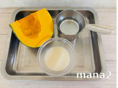 カボチャ煮の材料