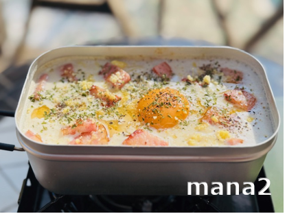 カルボナラーメン仕上がり