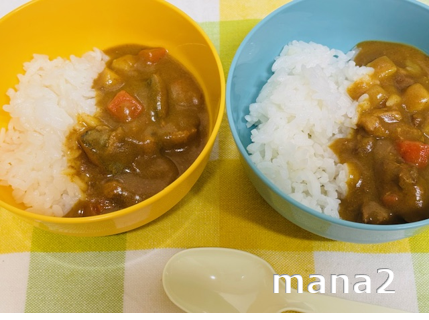 カレーライスで食べ比べ
